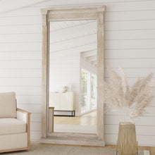 Adelaide Floor Mirror- White Wash - Chapin Furniture