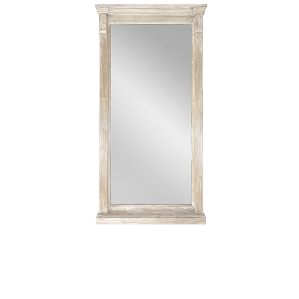 Adelaide Floor Mirror- White Wash - Chapin Furniture