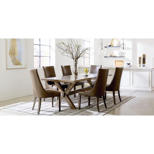 Bench Made Crossbuck Live Edge Rectangle Dining Table- Multiple Sizes & Finishes - Chapin Furniture