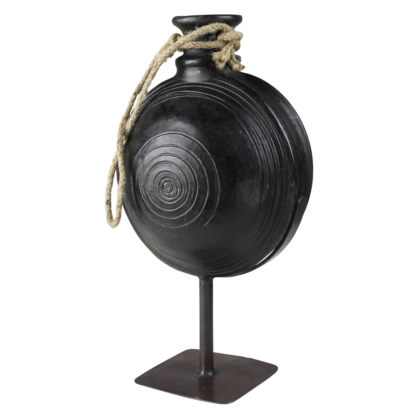 Bola Clay Pot on Stand - Small - Chapin Furniture