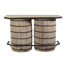 64" Reclaimed Wood Barrel Bar - Chapin Furniture