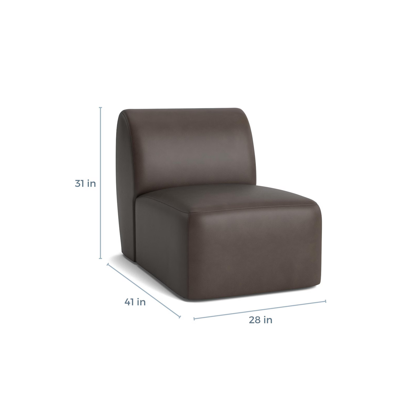 Clyde Leather Accent Chair - Custom - Chapin Furniture
