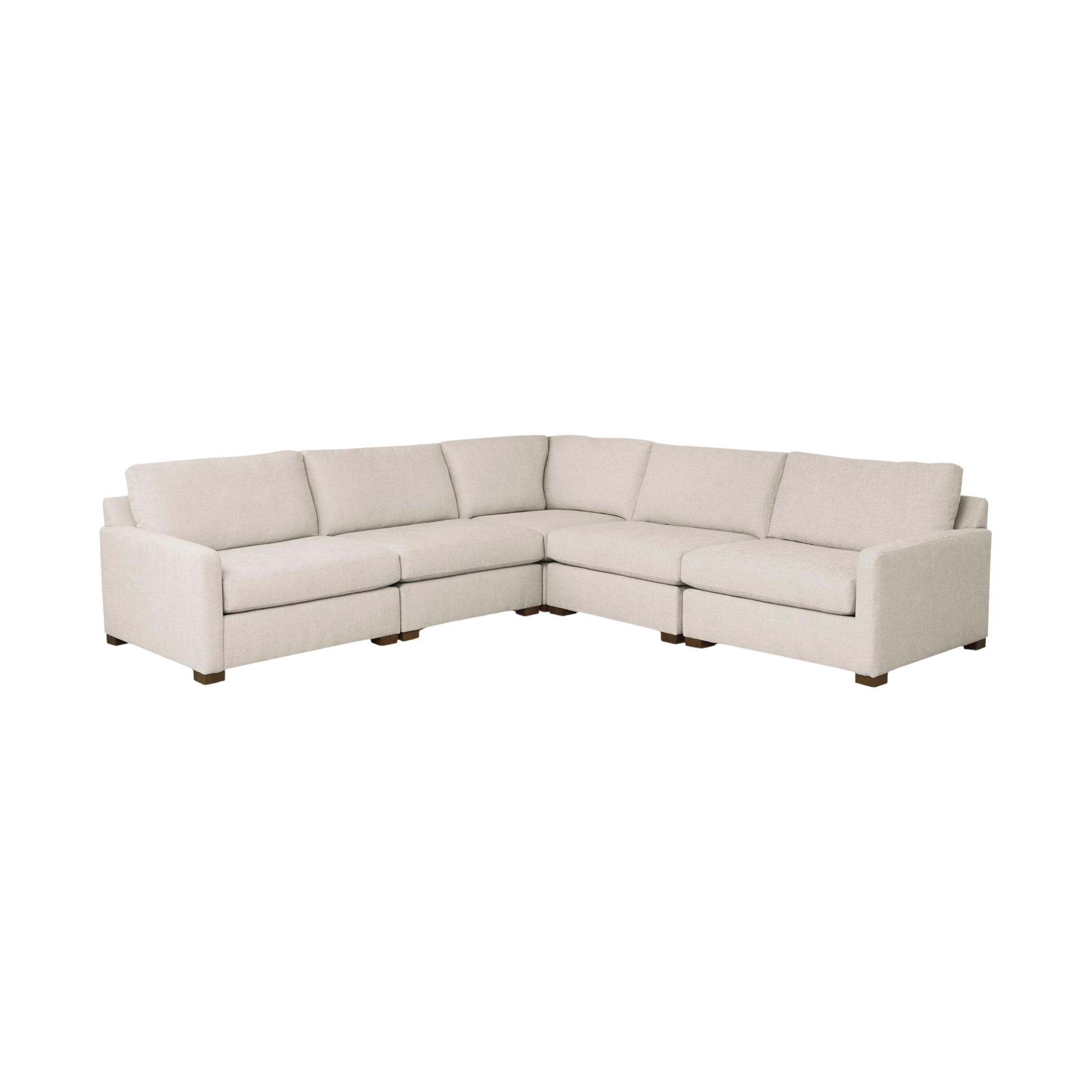 Colby Thin Track Arm Modular L-Shaped Sectional - Custom - Chapin Furniture