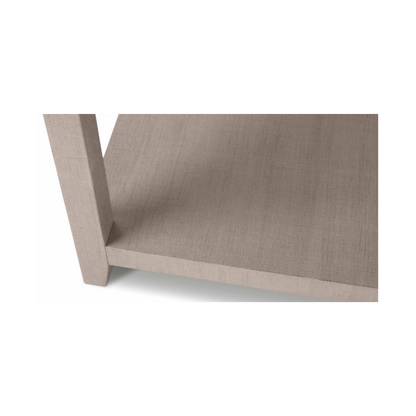 Ventura Raffia Square End Table - Sand Grey - Chapin Furniture