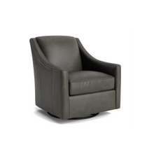 Corinna Leather Slope Arm Swivel Glider Chair - Custom - Chapin Furniture