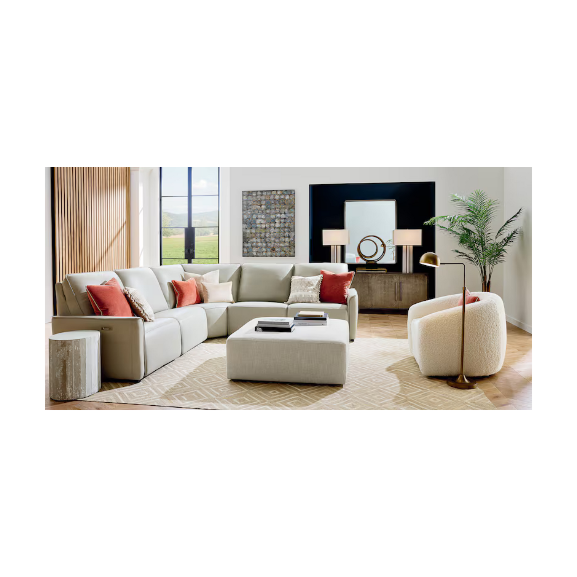 Kelly 44" Square Ottoman - Custom - Chapin Furniture