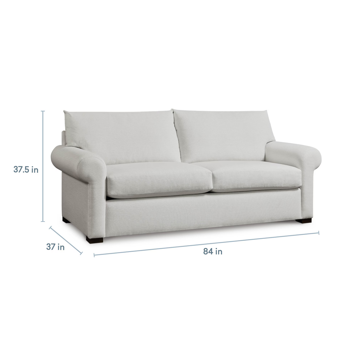 Hanover 84" Roll Arm Sofa - Cloud - Chapin Furniture