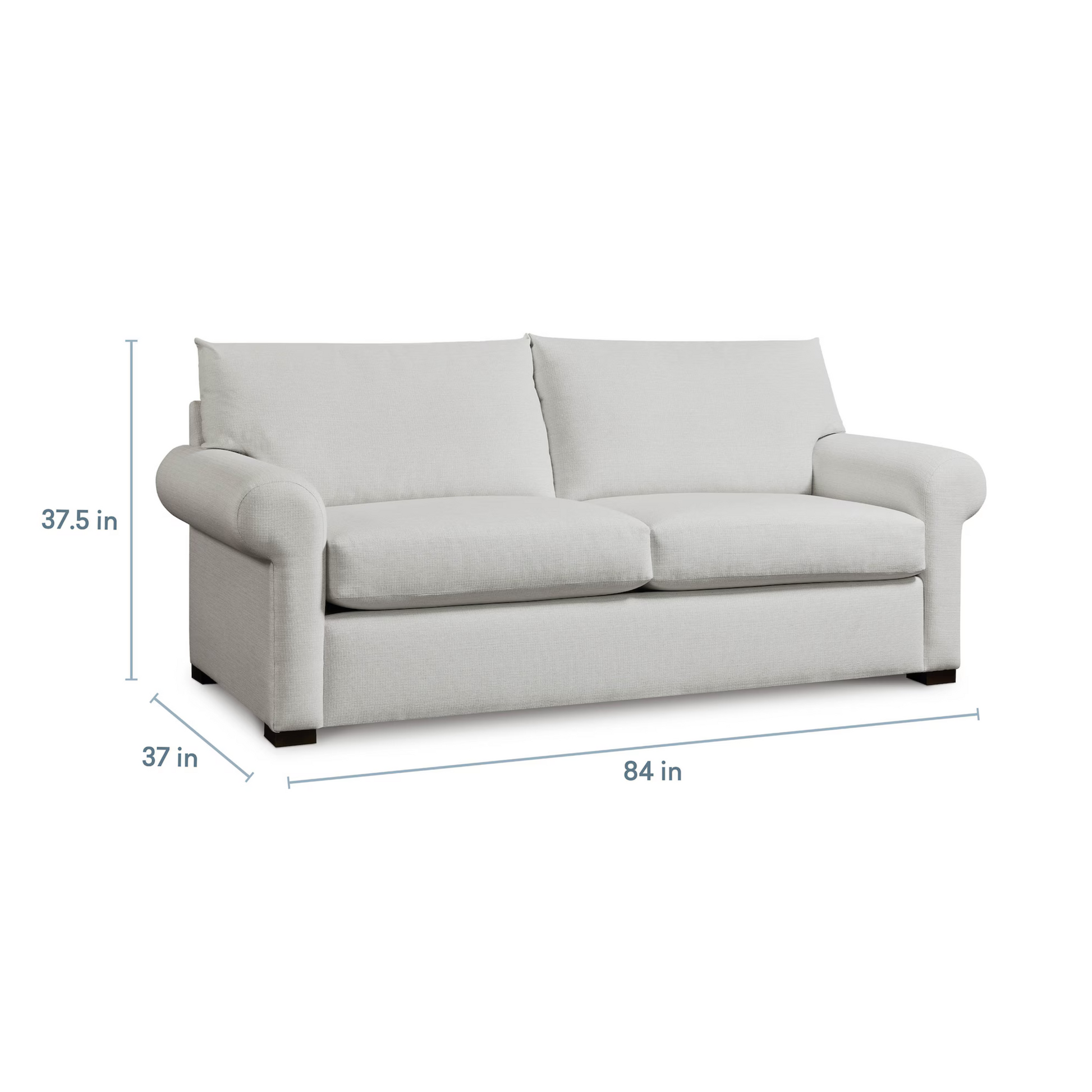 Hanover 84" Roll Arm Sofa - Cloud - Chapin Furniture