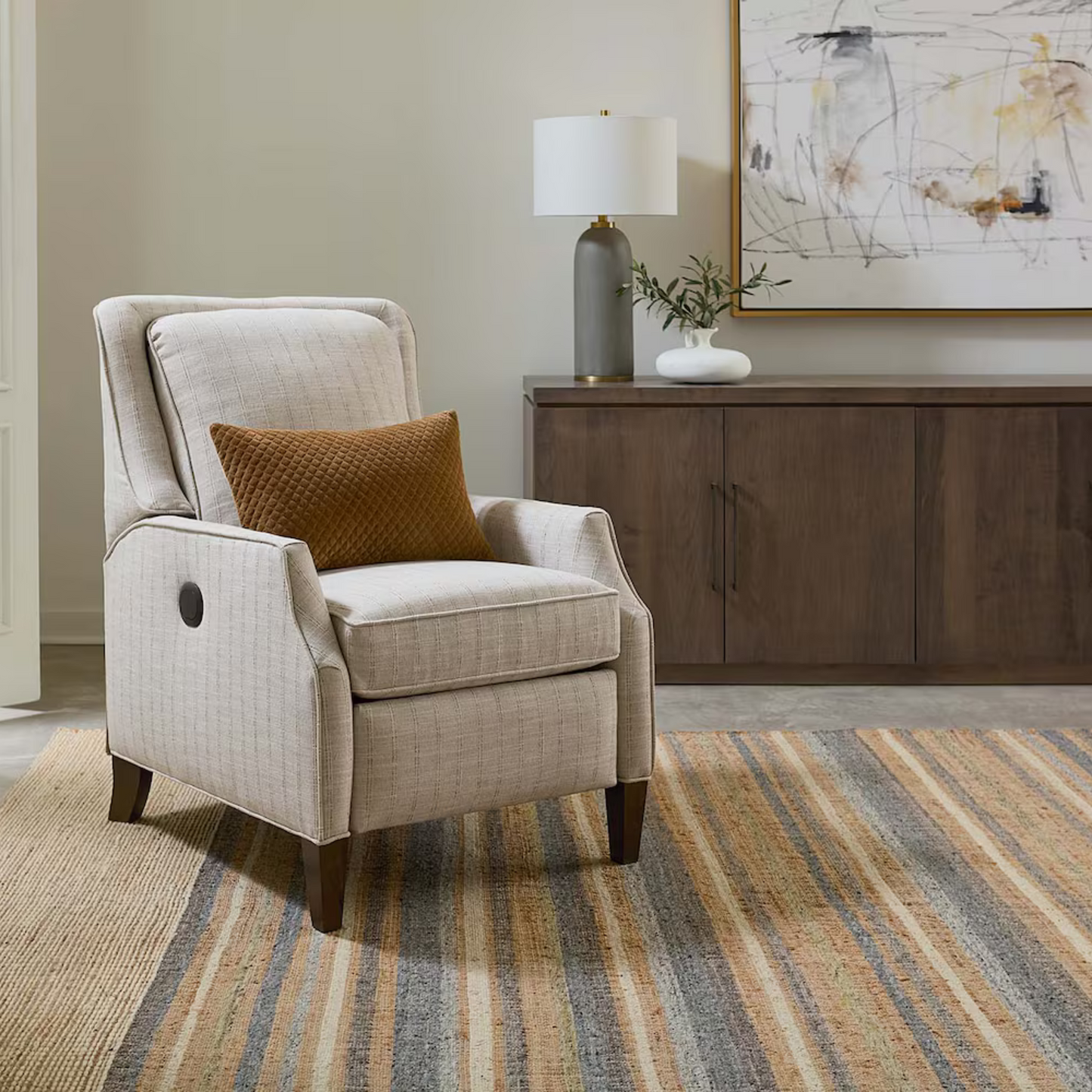 Kent Slope Arm Power Recliner - Custom - Chapin Furniture