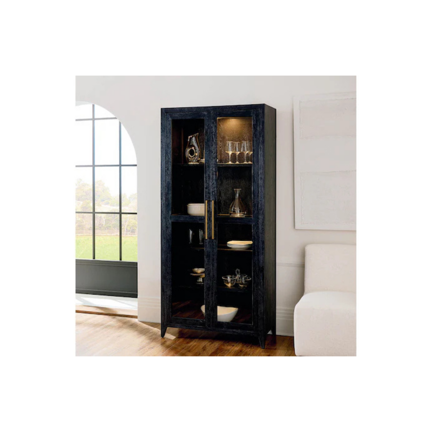 Foster Display Cabinet - Black - Chapin Furniture