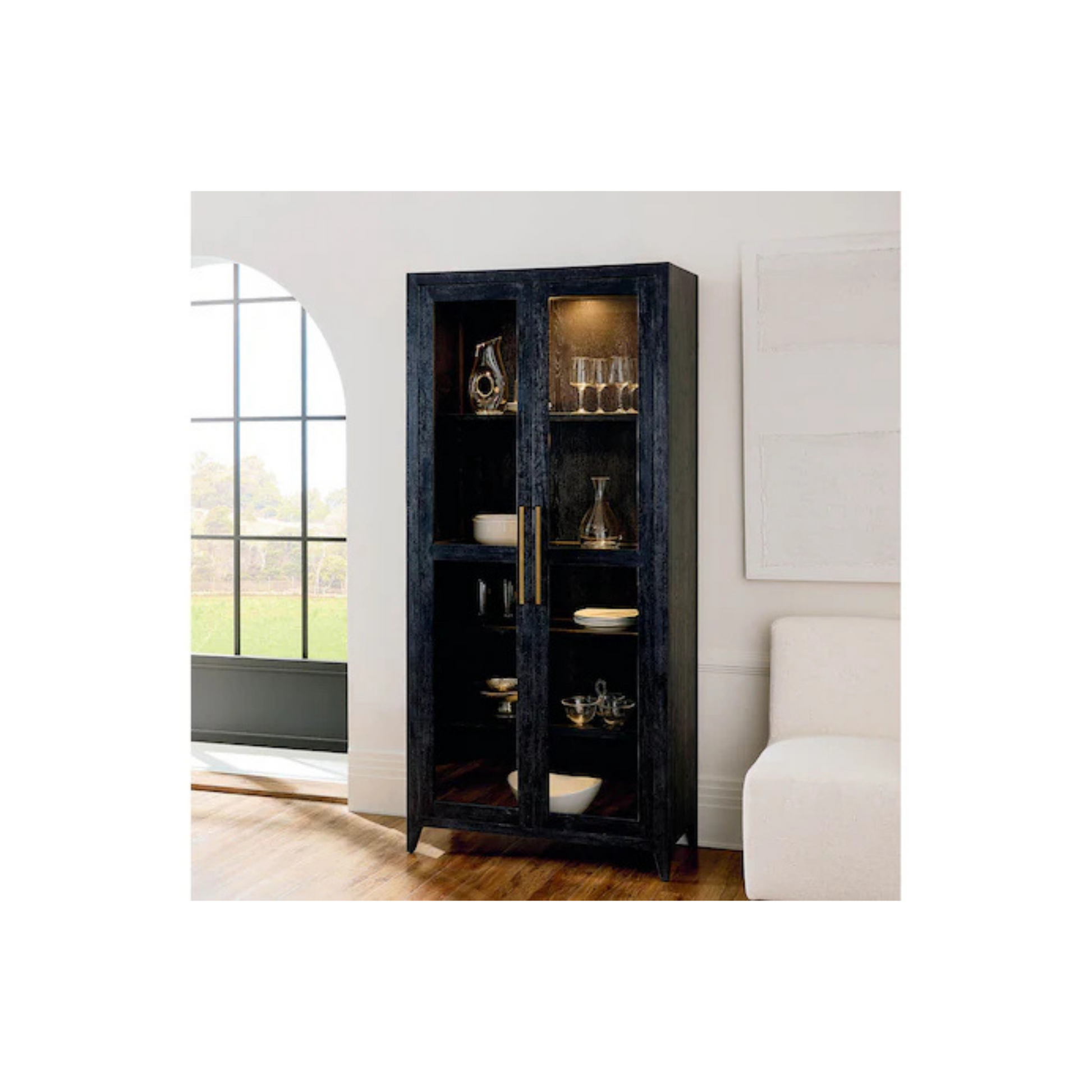 Foster Display Cabinet - Black - Chapin Furniture