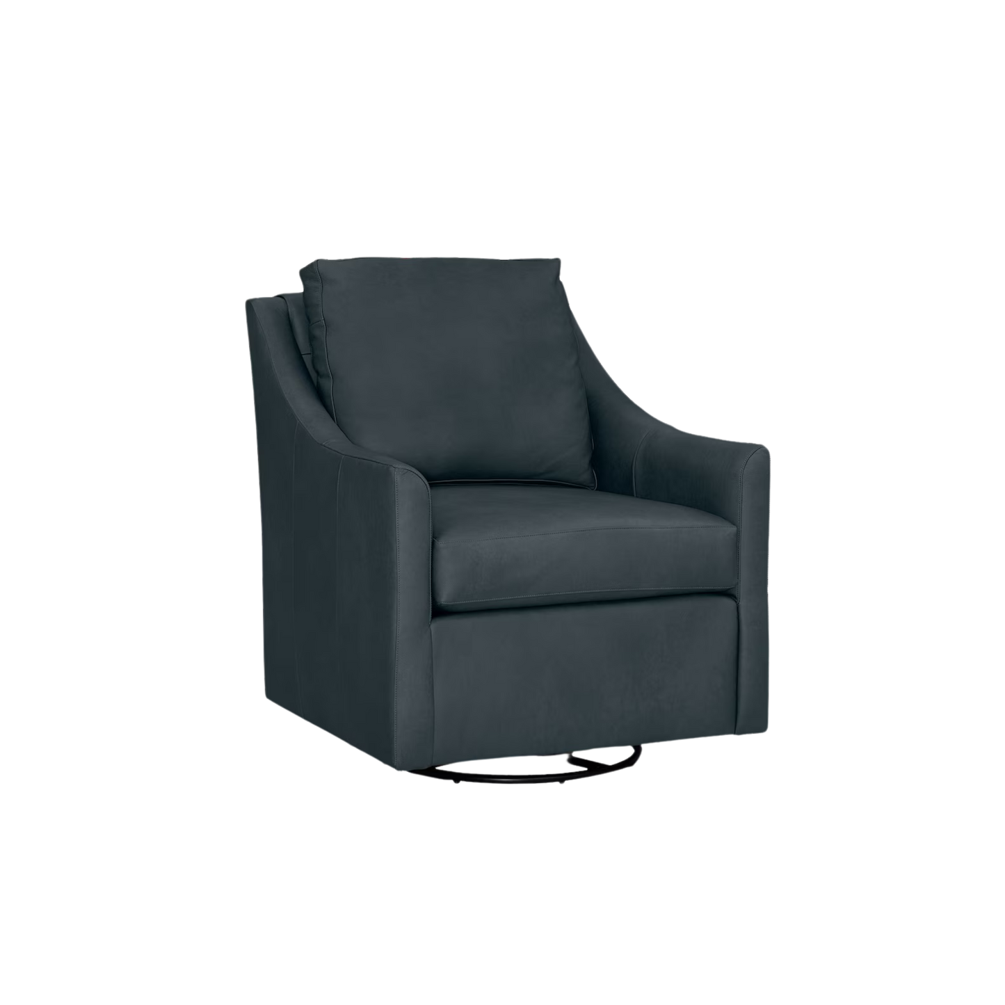 Sloan Leather Slope Arm Swivel Glider Chair - Custom - Chapin Furniture