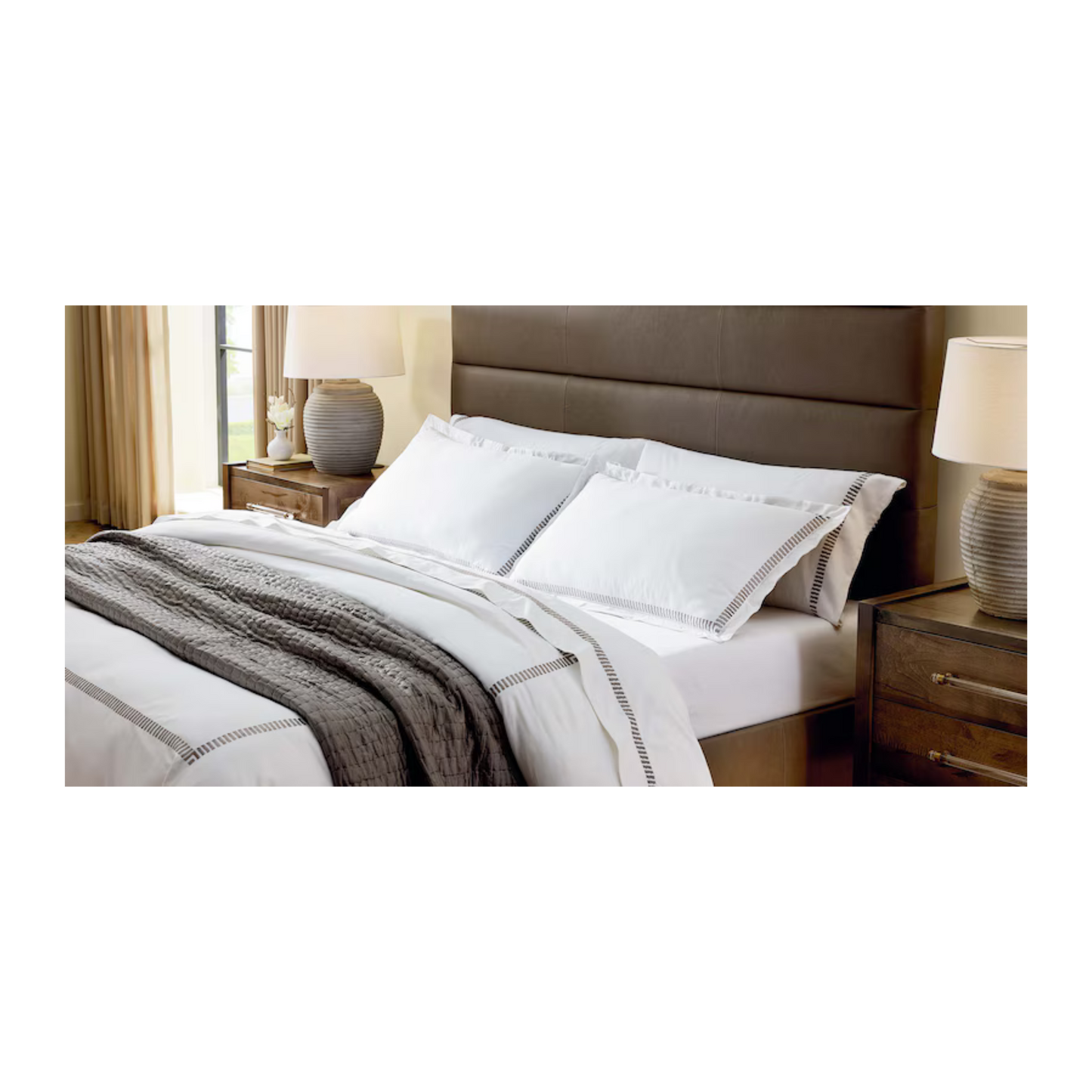 Parkton Leather Upholstered Bed - Custom - Chapin Furniture