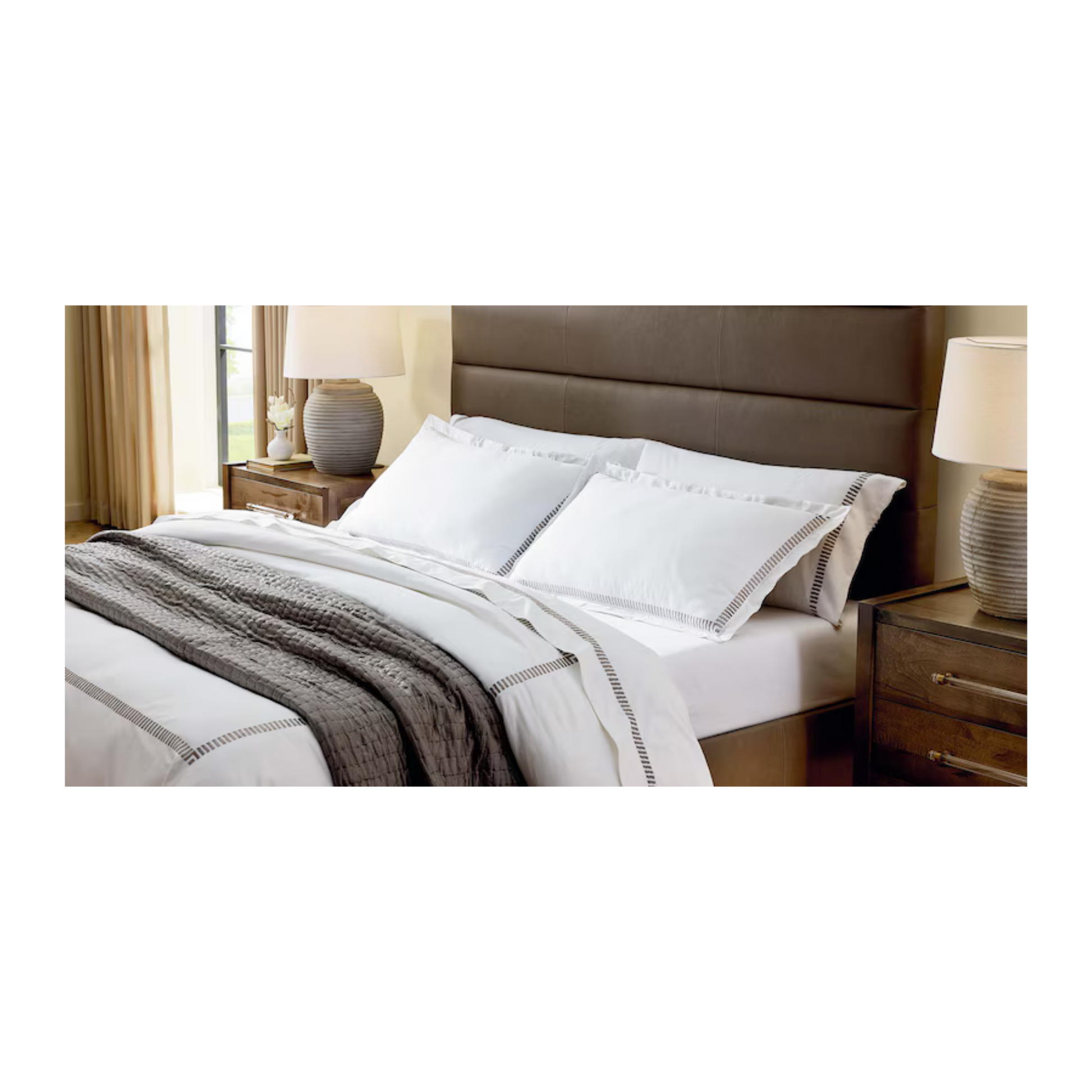 Parkton Leather Upholstered Bed - Custom - Chapin Furniture