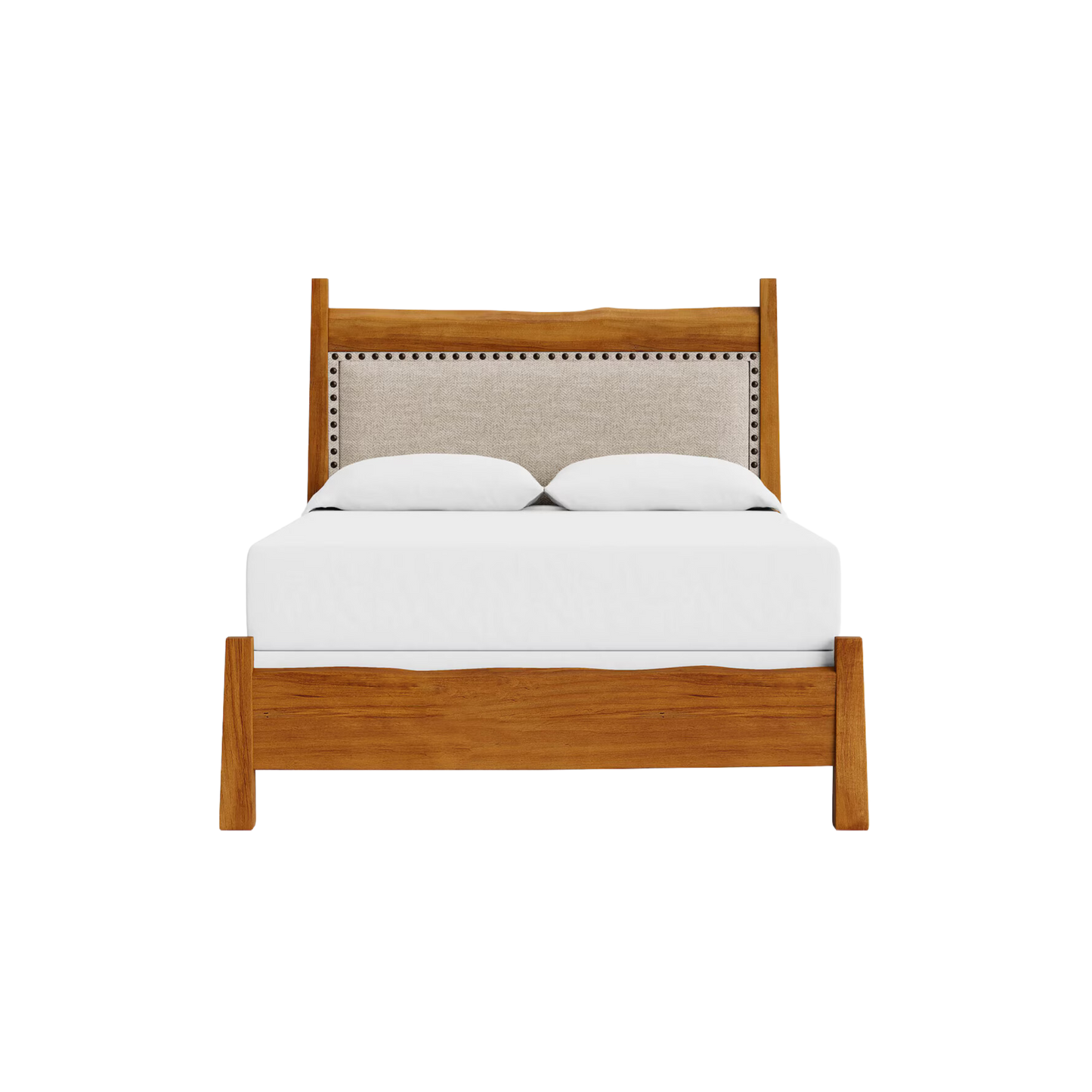 Benchmade Heritage Live Edge Upholstered Bed - Custom - Chapin Furniture