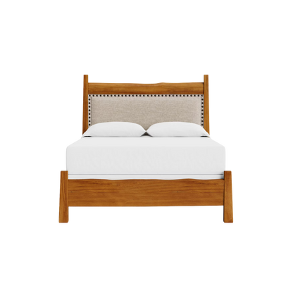Benchmade Heritage Live Edge Upholstered Bed - Custom - Chapin Furniture