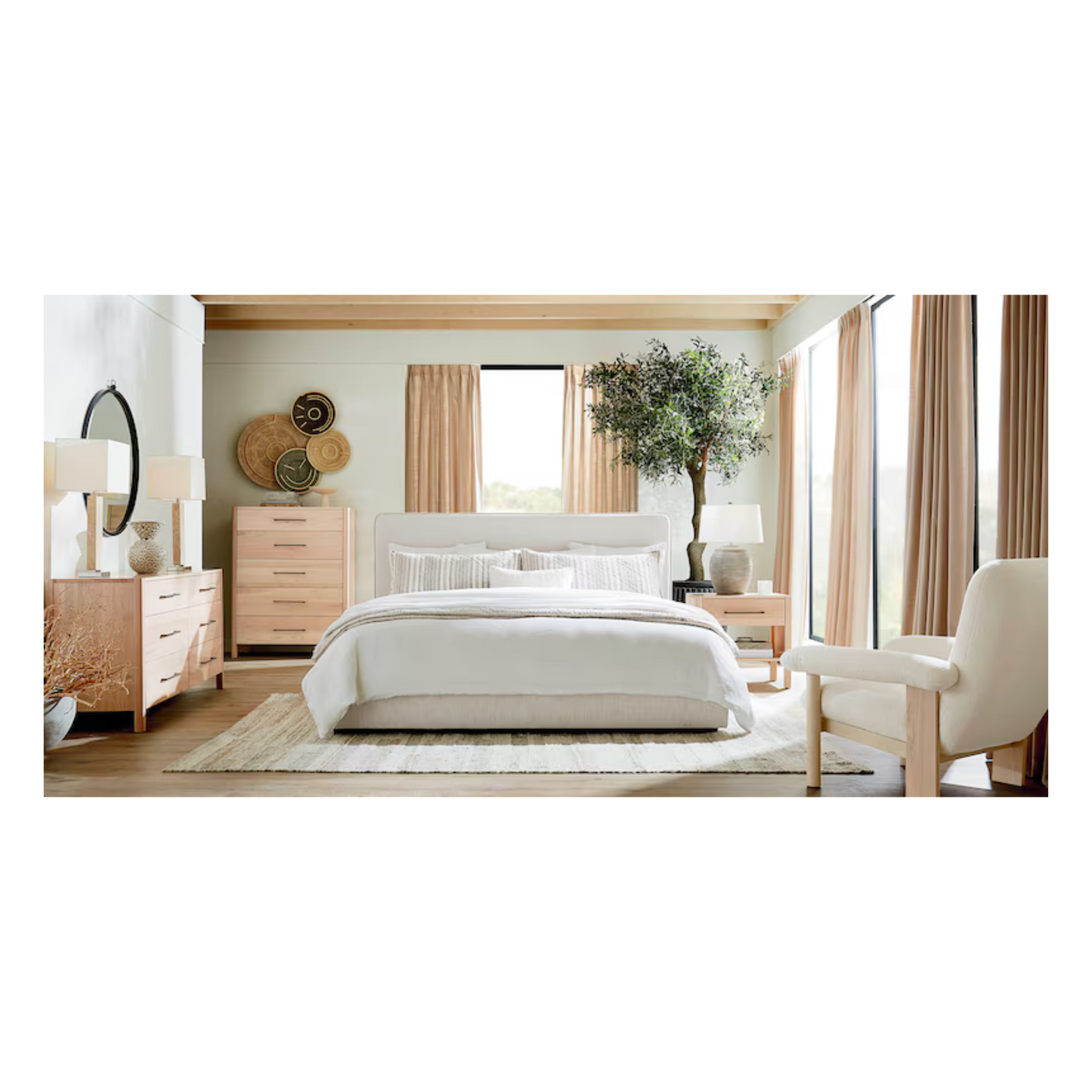 Madison Upholstered Platform Bed 54" - Custom - Chapin Furniture