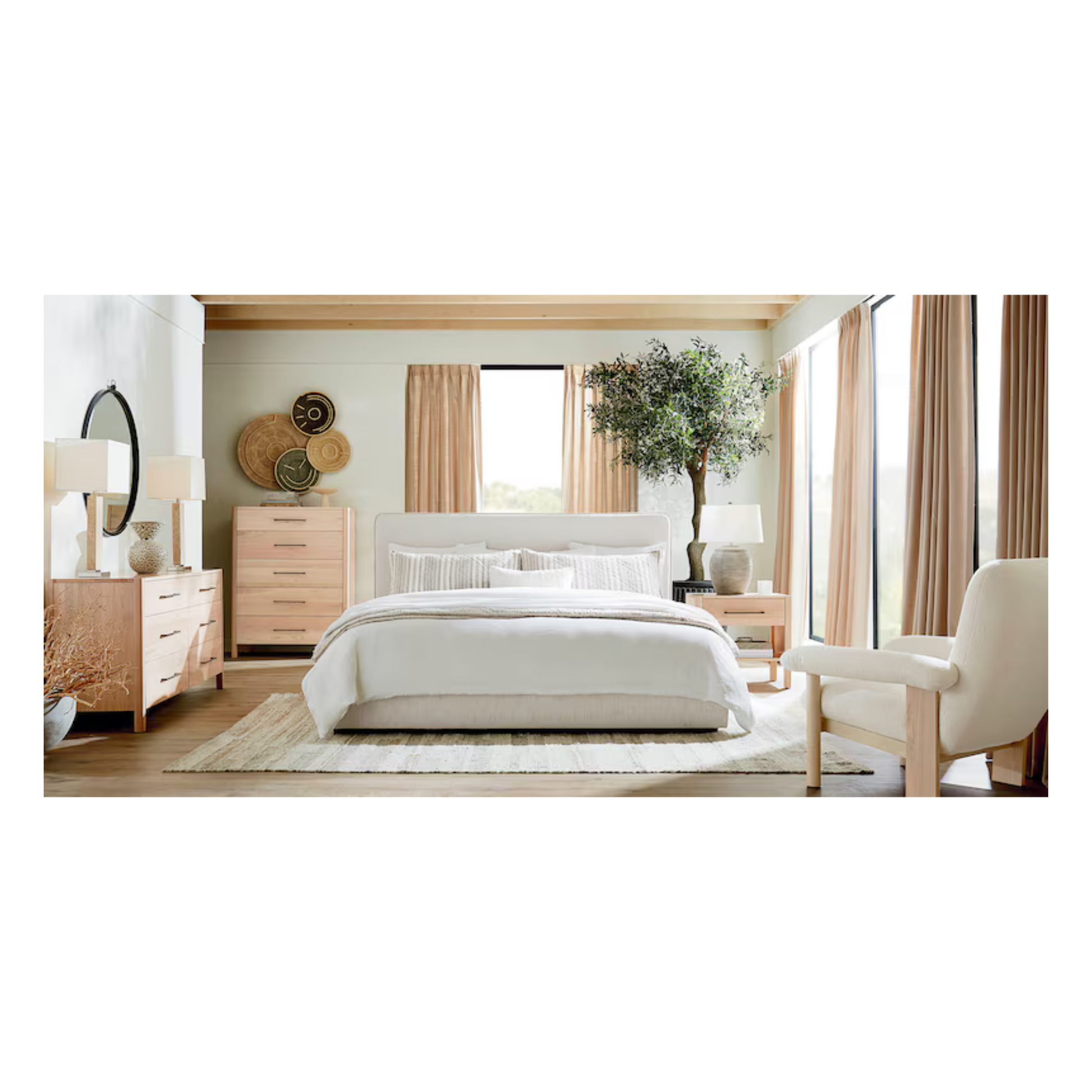 Madison Upholstered Platform Bed 54" - Custom - Chapin Furniture