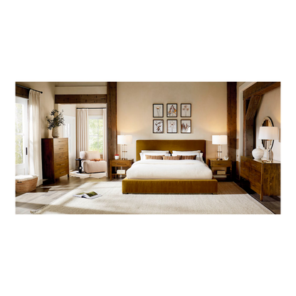 Eden Upholstered Platform Bed 48" - Custom - Chapin Furniture