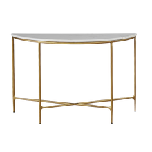 Keswick Demilune Console Table - Bronze - Chapin Furniture