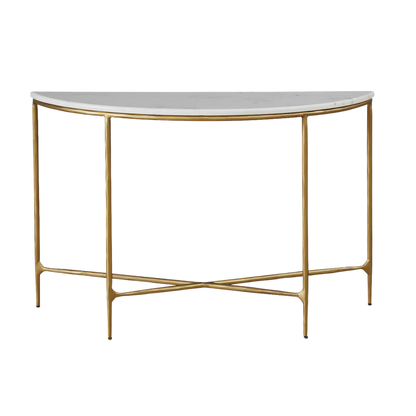 Keswick Demilune Console Table - Bronze - Chapin Furniture