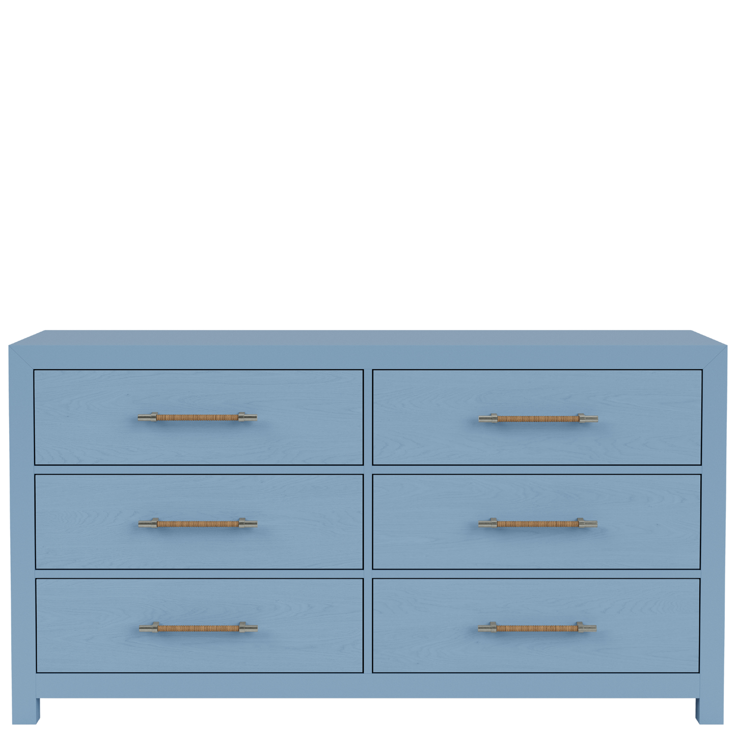 Rosalie Six Drawer Dresser -Blue - Chapin Furniture