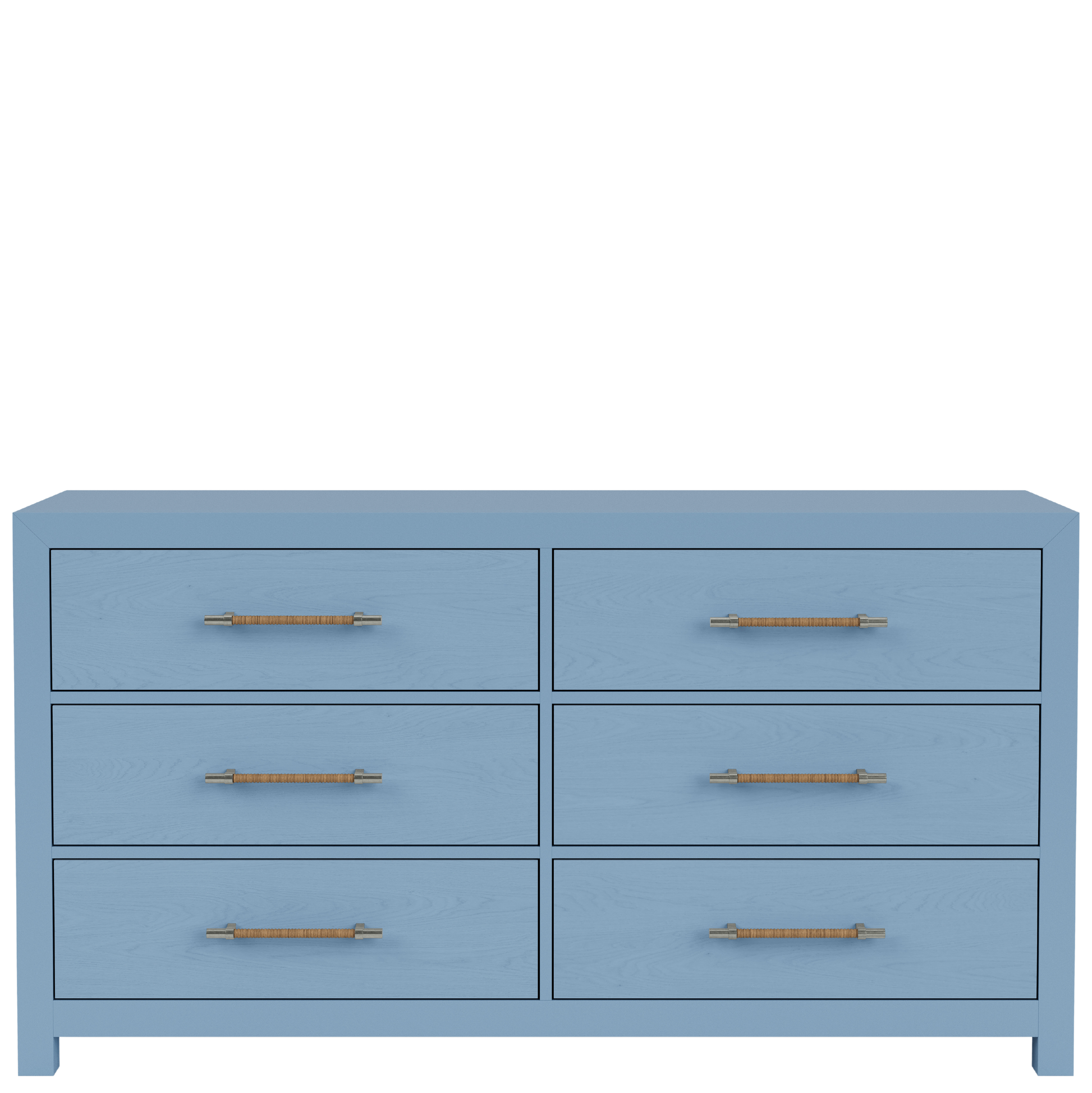 Rosalie Six Drawer Dresser -Blue - Chapin Furniture