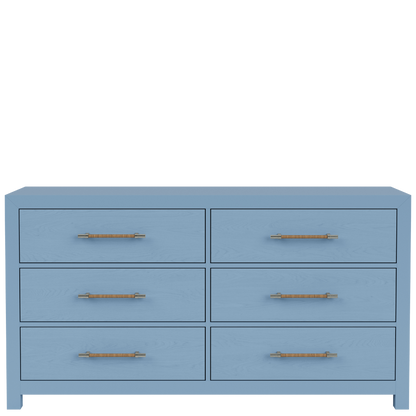 Rosalie Six Drawer Dresser -Blue - Chapin Furniture
