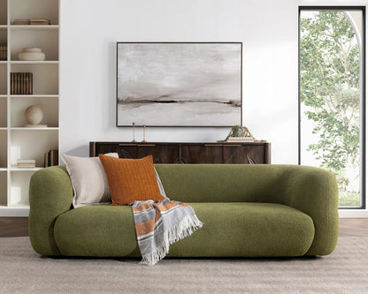 Faris Upholstered Sofa - Dark Olive - Chapin Furniture