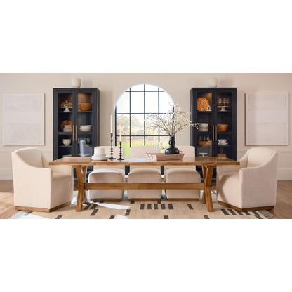 Bench Made Crossbuck Live Edge Rectangle Dining Table- Multiple Sizes & Finishes - Chapin Furniture