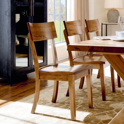 Bench Made Crossbuck Live Edge Rectangle Dining Table- Multiple Sizes & Finishes - Chapin Furniture