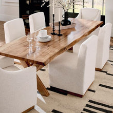 Bench Made Crossbuck Live Edge Rectangle Dining Table- Multiple Sizes & Finishes - Chapin Furniture