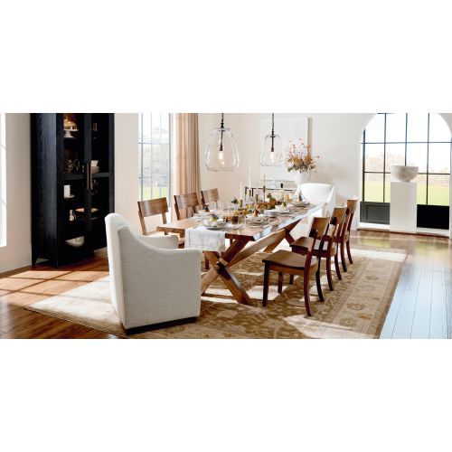 Bench Made Crossbuck Live Edge Rectangle Dining Table- Multiple Sizes & Finishes - Chapin Furniture