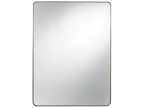 Modern Accent Mirror - Brushed Brass - Chapin Furniture