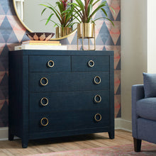 Ventura Chest-Pacific Blue Raffia - Chapin Furniture