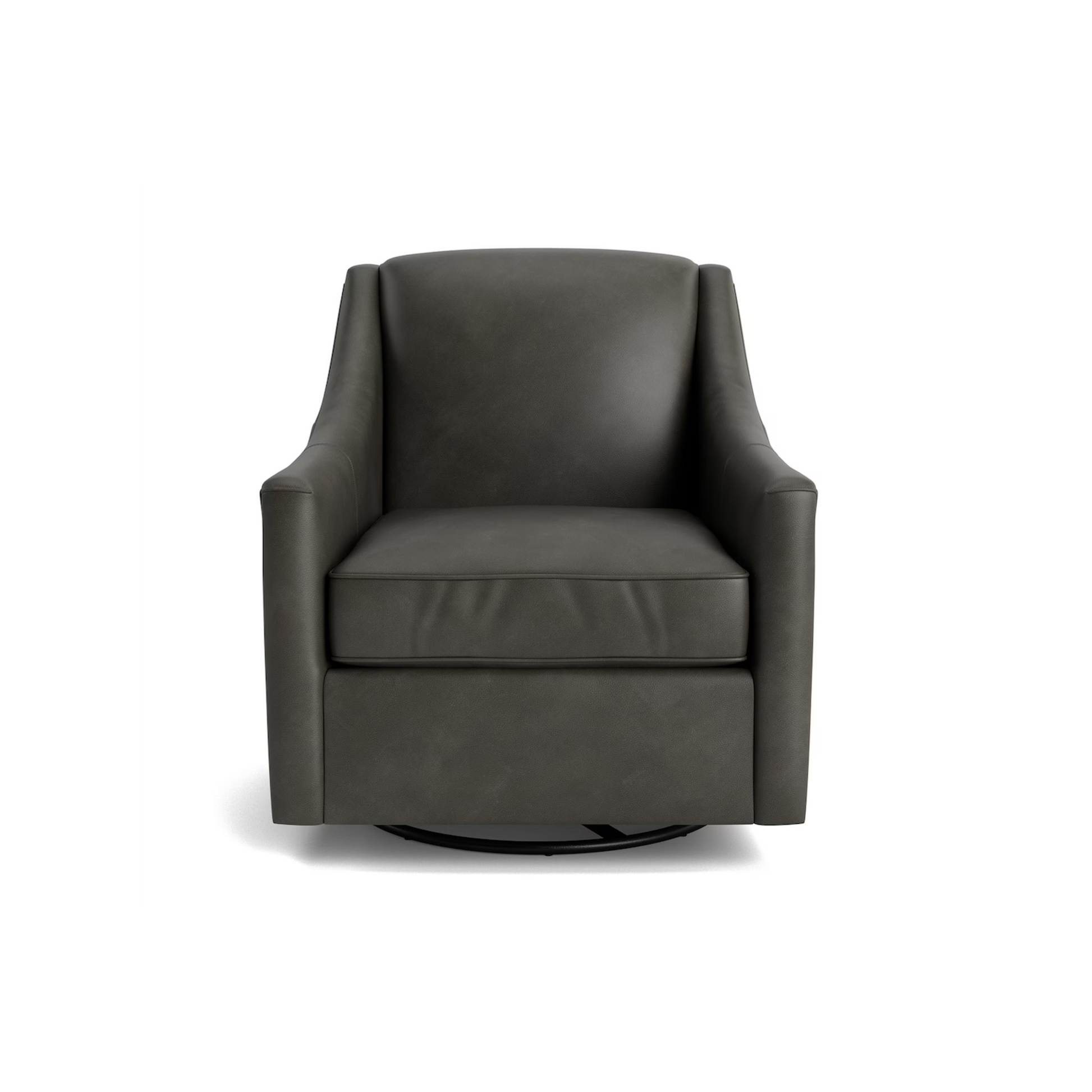 Corinna Leather Slope Arm Swivel Glider Chair - Custom - Chapin Furniture