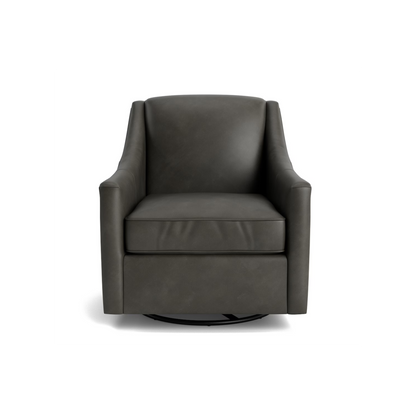 Corinna Leather Slope Arm Swivel Glider Chair - Custom - Chapin Furniture