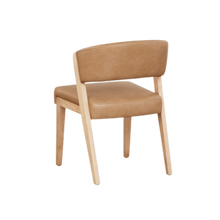 Asher Upholstered Faux Leather Dining Chair - Tan - Chapin Furniture