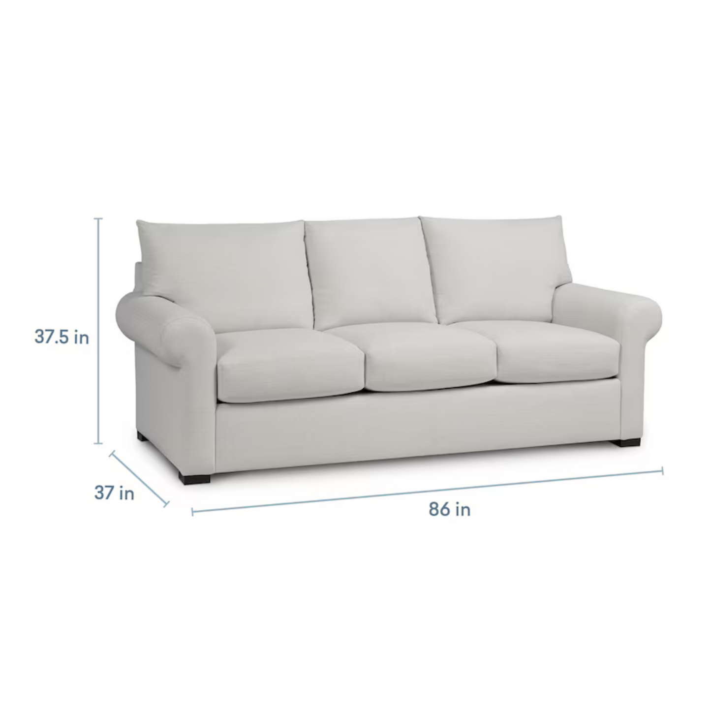 Hanover 86" Roll Arm Sofa - Cloud - Chapin Furniture