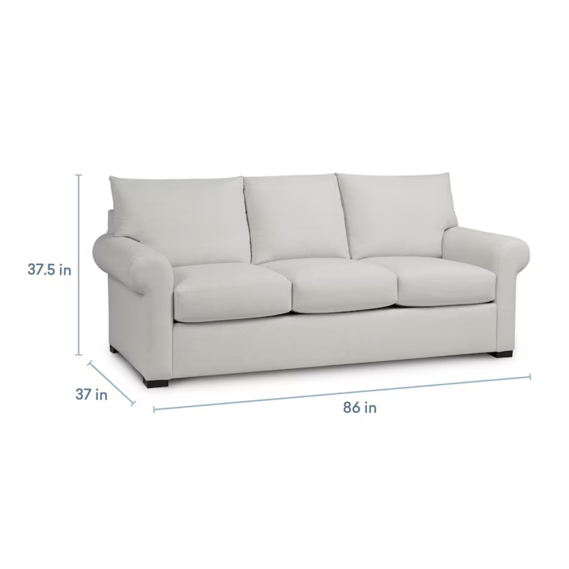 Hanover 86" Roll Arm Sofa - Cloud - Chapin Furniture