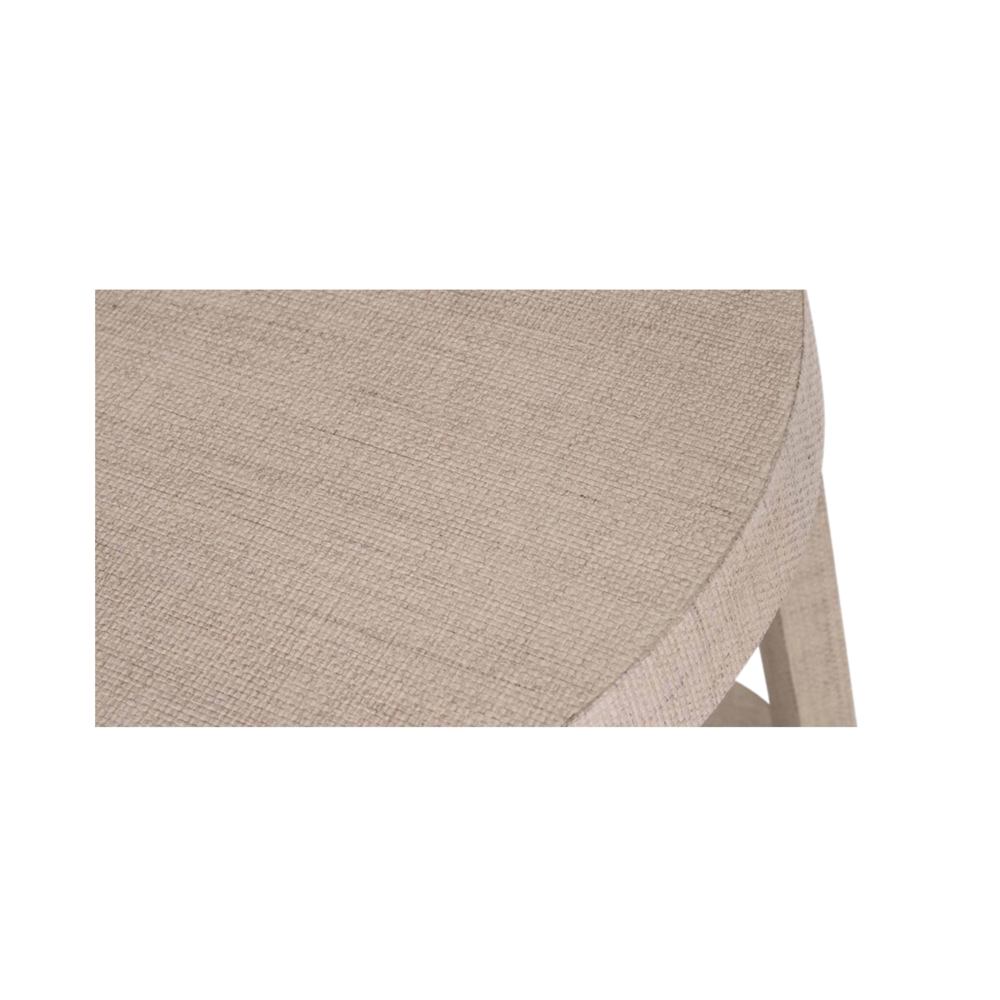 Ventura Raffia Round Lamp Table - Sand Grey - Chapin Furniture