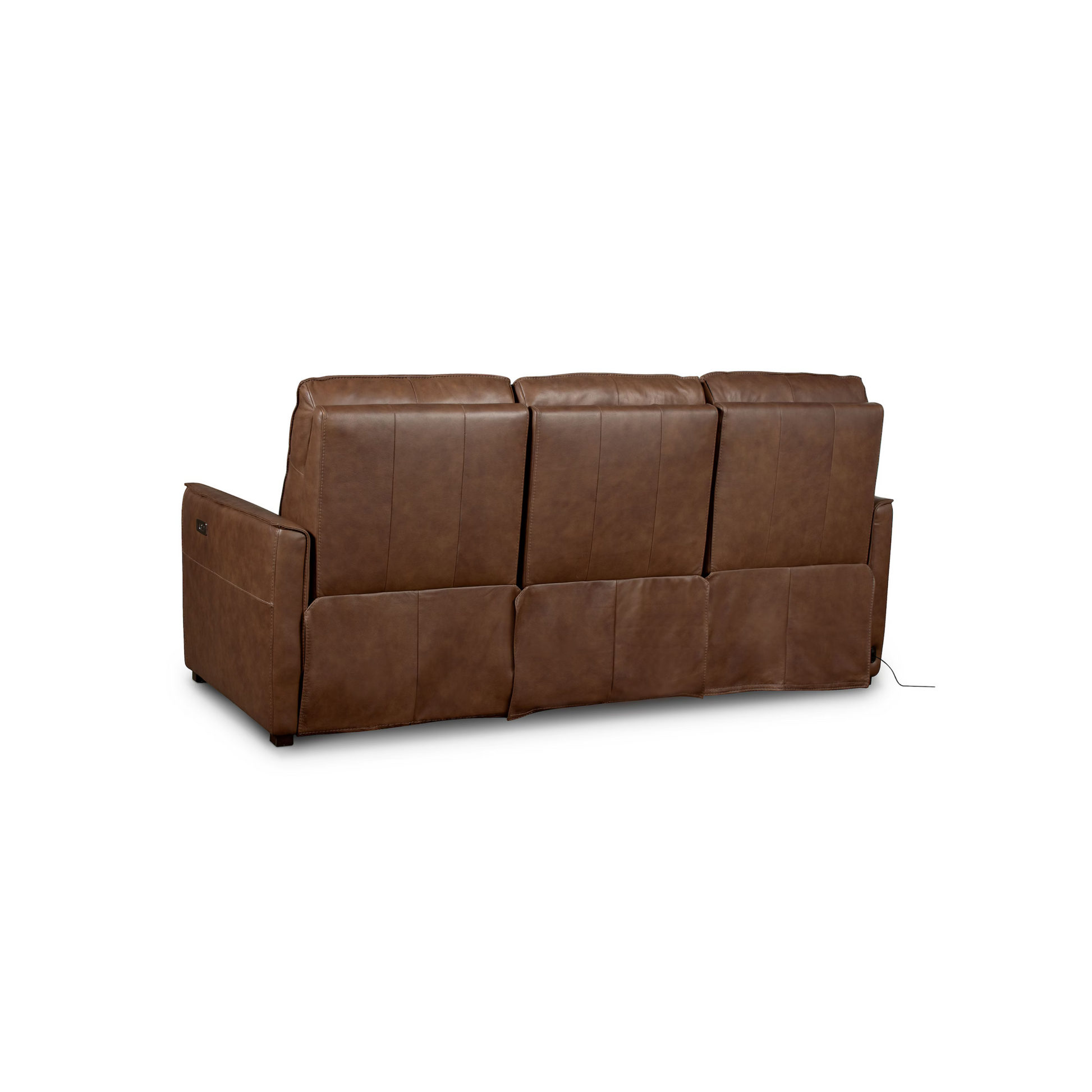 Everett Leather Reclining Sofa - Cork Leather - Chapin Furniture