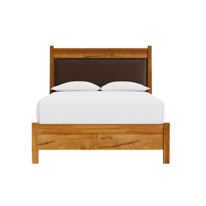 Benchmade Heritage Leather Upholstered Bed - Custom - Chapin Furniture