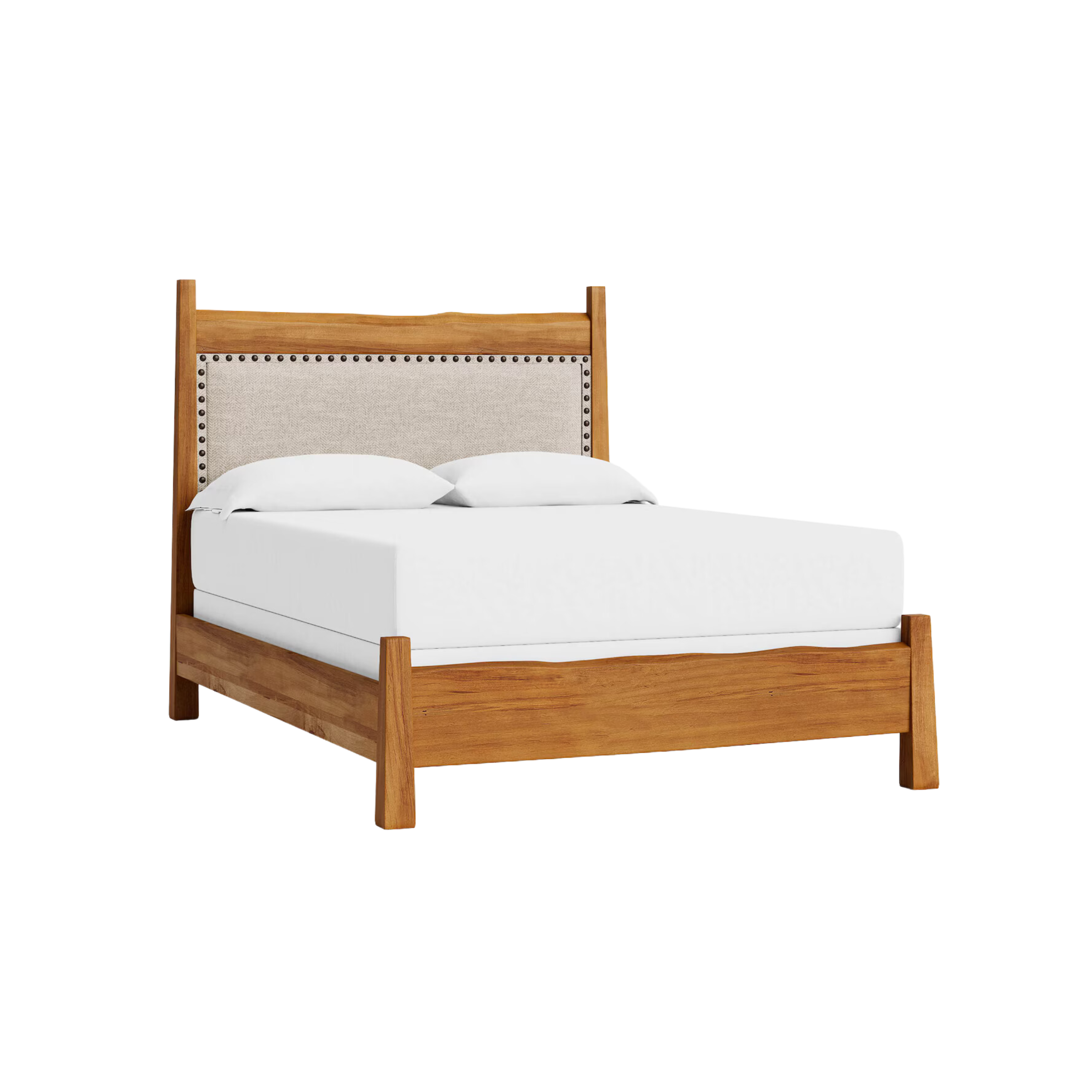 Benchmade Heritage Live Edge Upholstered Headboard or Bed - Thumbnail 3