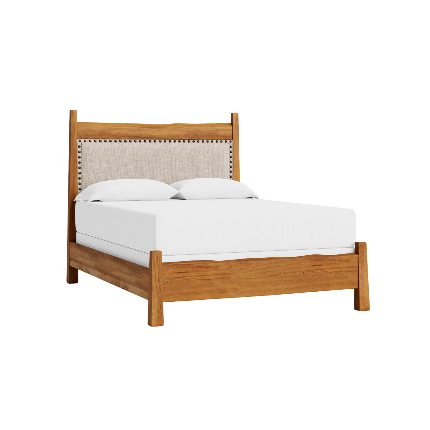 Benchmade Heritage Live Edge Upholstered Bed - Custom - Chapin Furniture