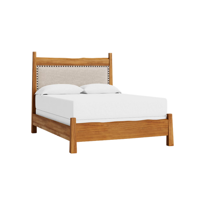 Benchmade Heritage Live Edge Upholstered Bed - Custom - Chapin Furniture