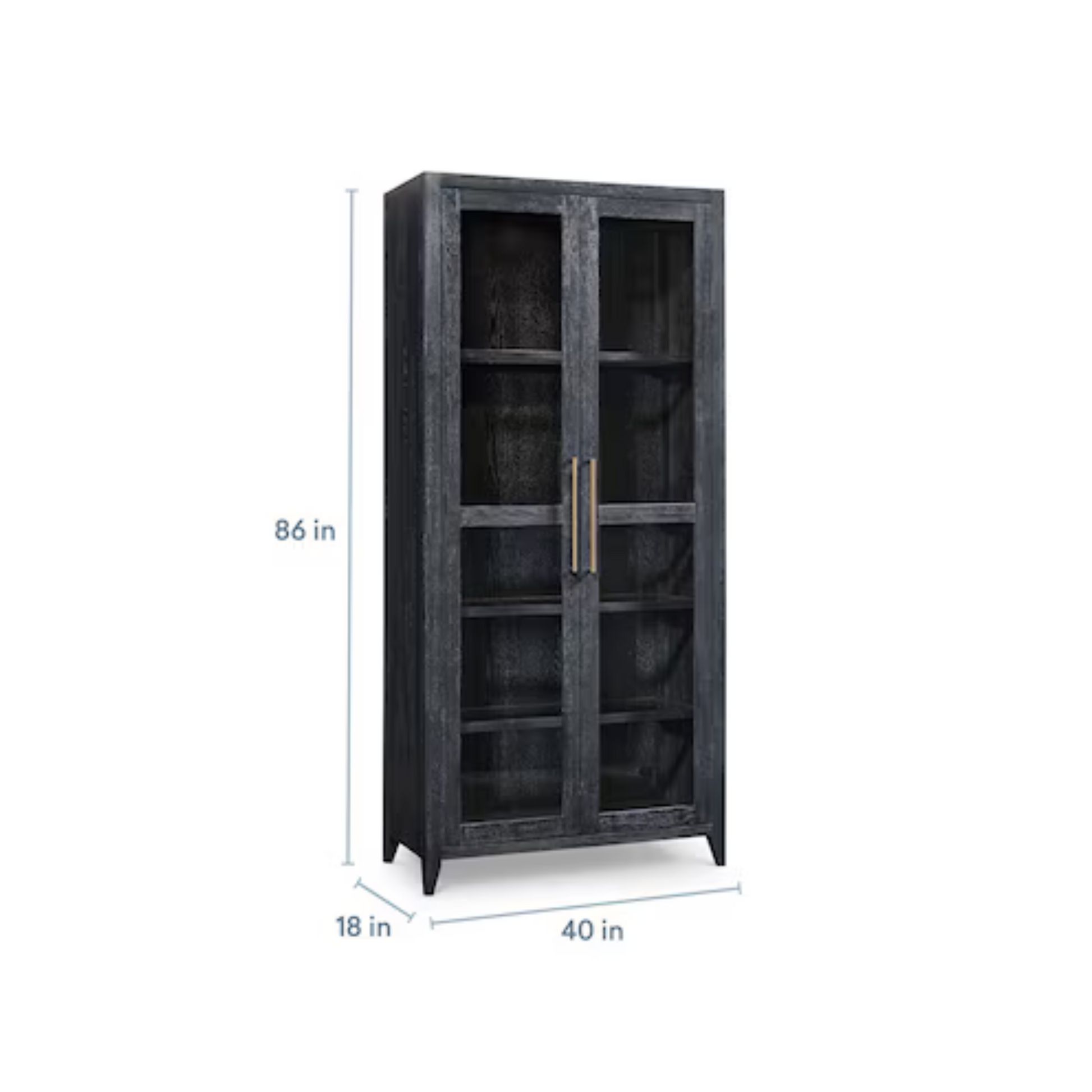 Foster Display Cabinet - Black - Chapin Furniture