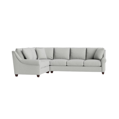 Ellery Roll Arm L-Shaped Sectional - Custom - Chapin Furniture