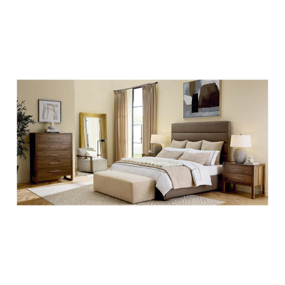 Parkton Leather Upholstered Bed - Custom - Chapin Furniture