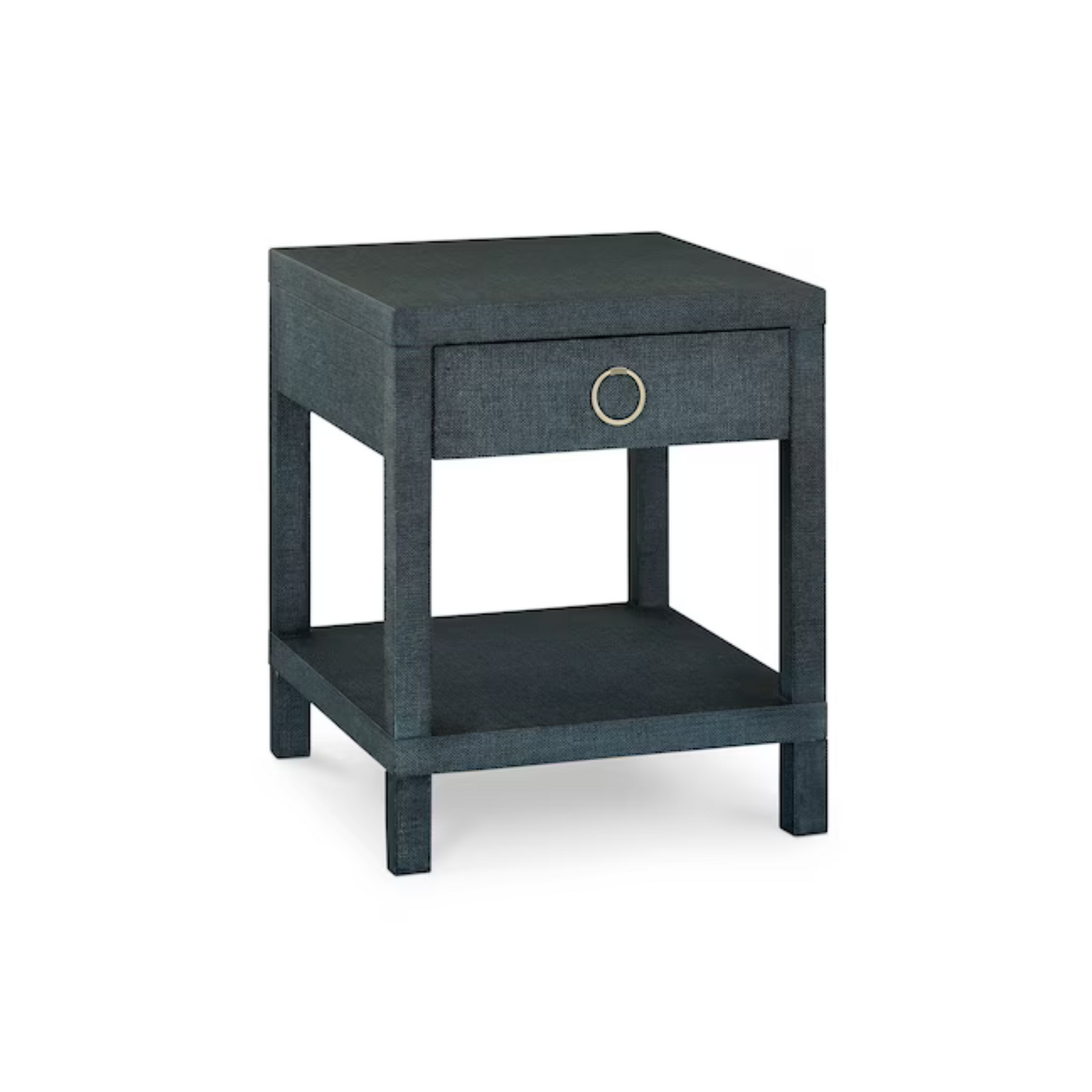 Ventura Raffia End Table - Pacific Blue - Chapin Furniture